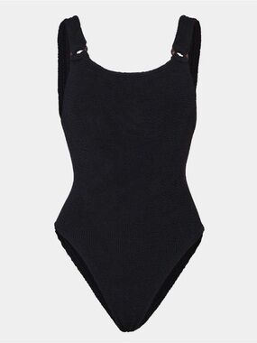 Hunza G Domino One Piece in Black